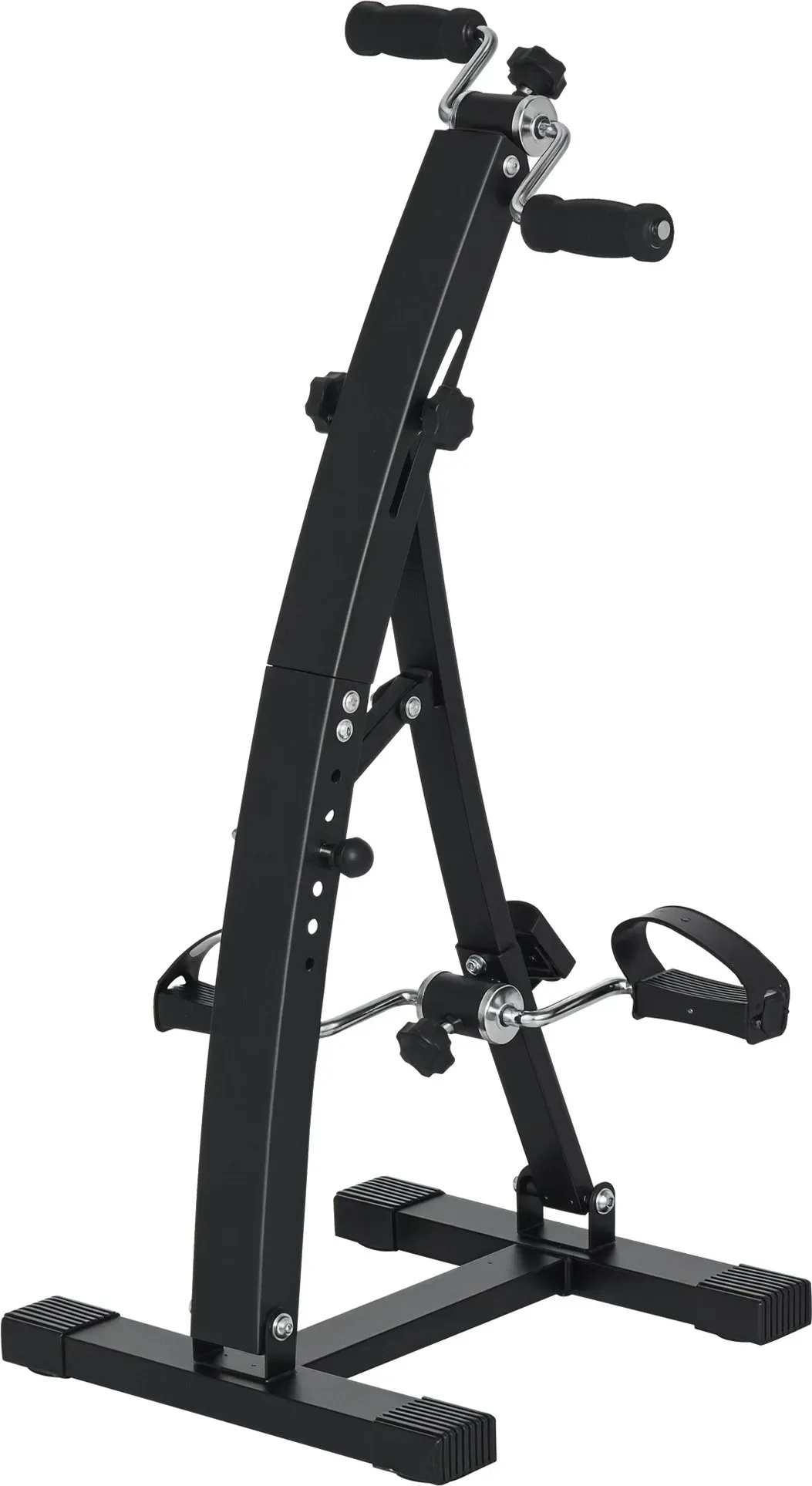HOMCOM Heimtrainer Bewegungstrainer Pedaltrainer für Senioren aus Stahl in Schwarz 41x50x96cm für Fitness & Rehabilitation   Aosom.de
