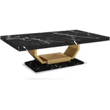 Esszimmer Luxus Marmor Esstisch Designer Schwarzer JVmoebel - Schwarz