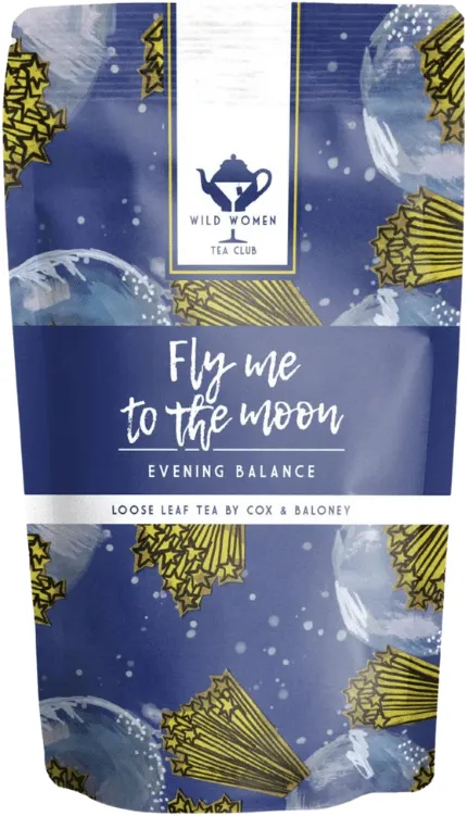 Wild Women Tea Club Fly me to the Moon Tea Anxiety in the Evening & Hormone Support (80 )