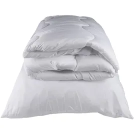 Steinmann 2 Stück Premium Steppbettdecken Set, Steppbett 135 x 200 cm mit Kopfkissen 80 x 80 cm