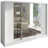 A&J MöbelLand Schiebetürenschrank VIDA 200 x 215 x 59,5 cm Weiß