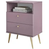 deinbett Nachttisch Laura ¦ rosa/pink ¦ Maße (cm): B: 50 H: 70 T: 34.0