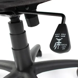 TRESKO Racing Chefsessel Drehstuhl schwarz/weiß