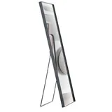 Standspiegel AVENIDA 40 x 180 cm schwarz - Metallrahmen - Spiegelglas