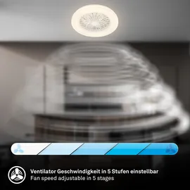 Briloner 48,5 cm Deckenventilator Weiß