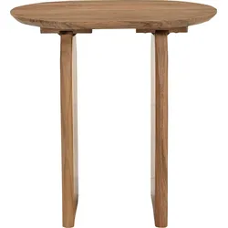 Beistelltisch SIT "ACACIA WAVE", beige (natur, natur, natur), B:60cm H:61cm T:45cm, Akazie massiv, Tische, mit ausgeprägter Maserung