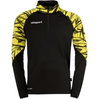 Uhlsport Goal 25 1/4-Zip Trainings-Top Herren schwarz/limonengelb S