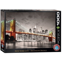 EUROGRAPHICS Puzzle 6000-0662 New York City Brooklyn Bridge, 1000 Puzzleteile bunt