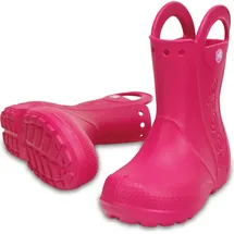Crocs Handle It Rain Boot K, Unisex-Kinder Gummistiefel, Pink 23/24 - Rosa