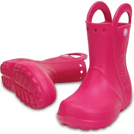 Crocs Handle It Rain Boot K, Unisex-Kinder Gummistiefel, Pink 23/24 - Rosa