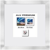 The Wall - the art of framing AG Bilderrahmen Aluminium Quattro silber, 30 x 30 cm