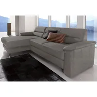 sit&more Ecksofa »Top Ascara L-Form« inklusive Boxspring/Federkern-Polsterung, komfortablem Federkern grau