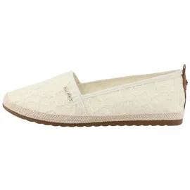 Tom Tailor Damen 7490090015 flacher Slipper, cream 38 - 38