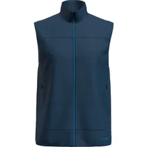Icebreaker Herren 300 RealFleece Descender Weste (Größe S, blau)