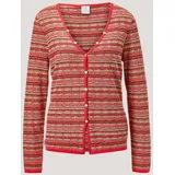 Madeleine Strickjacke mit mehrfarbigem Streifenmuster rot 40
