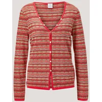 Madeleine Strickjacke mit mehrfarbigem Streifenmuster rot 40
