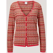 Madeleine Strickjacke mit mehrfarbigem Streifenmuster rot 40