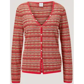 Madeleine Strickjacke mit mehrfarbigem Streifenmuster rot 40