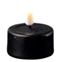 Deluxe Homeart Teelichter 4,1 cm 2 St. schwarz