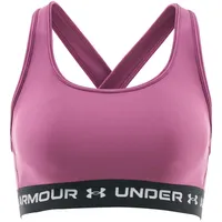Under Armour Crossback Mid Bra Fuchsia Dusk/Schwarz/Weiß M