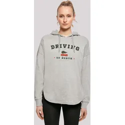Sweatshirt F4NT4STIC "Driving Home Weihnachten", Damen, Gr. XS, grau, Obermaterial: 100% Baumwolle, casual, oversize, Langarm ohne Bündchen, Sweatshirts, Weihnachten, Geschenk, Logo