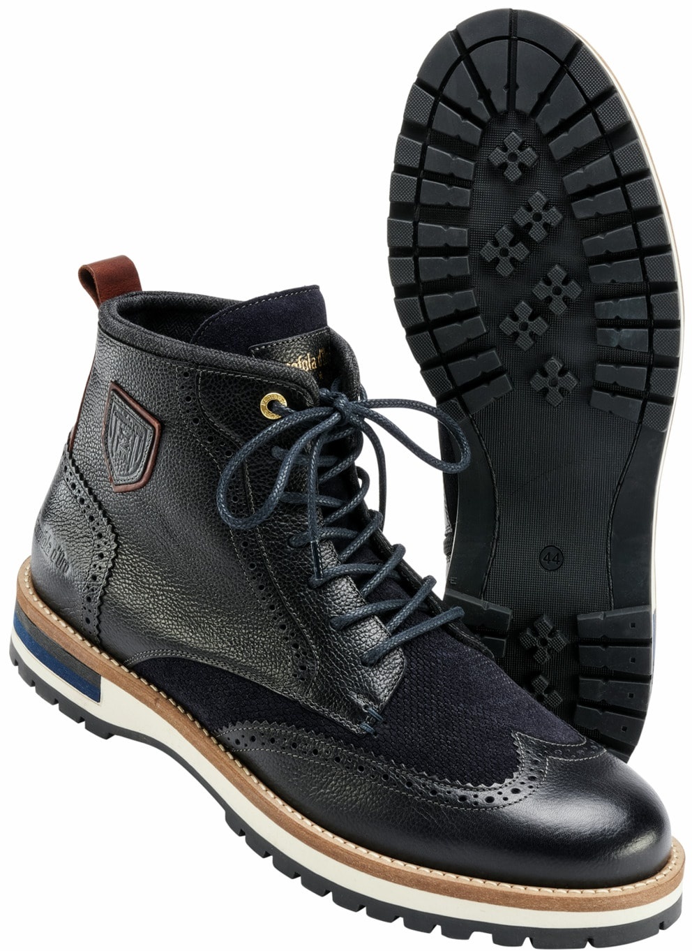 Pantofola dOro Herren Stiefel Blau einfarbig - 43