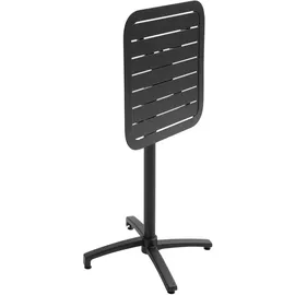 Oviala Gartentisch 60 x 60 x 108 cm Schwarz