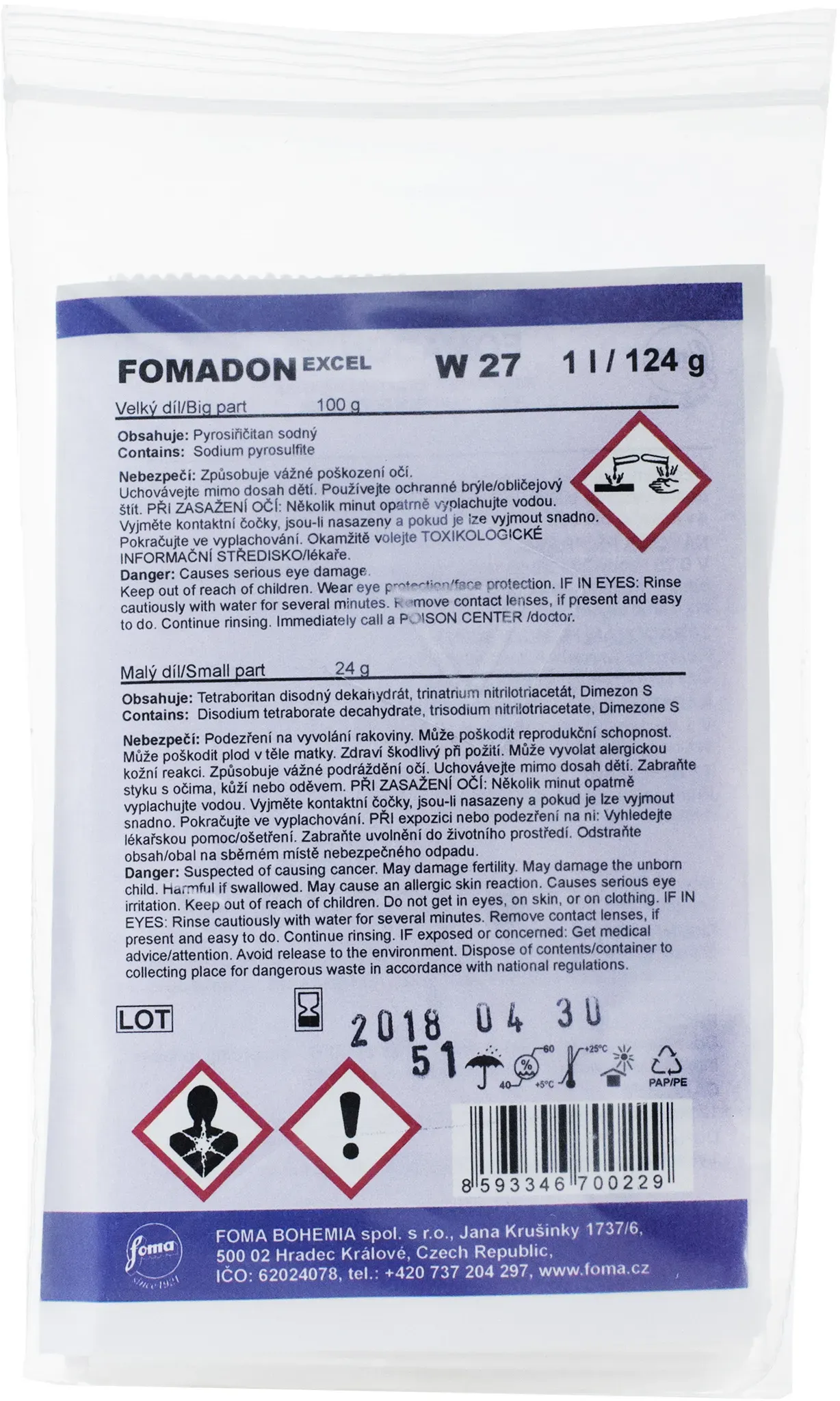 FOMA Fomadon Excel Film-Entwickler zum Ansatz von 1000 ml (Angebot)