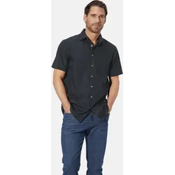 Kurzarmhemd BABISTA "Kurzarmhemd EVARISTO", Herren, Gr. M, weit, schwarz, Obermaterial: 100% Baumwolle CO., regular fit, Hemden