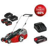 Einhell Power X-Change 18V Maschinenpaket  (Akku-Rasenmäher GE-CM 43 Li M Kit + Starter-Kit  (-50%)) + BAUHAUS Garantie 5 Jahre auf elektro- oder motorbetriebene Geräte