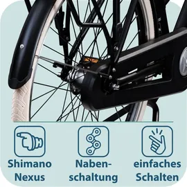 Tretwerk Aurora 28 Zoll RH 50 cm Damen schwarz