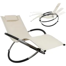 MuCoLa Schaukelliege 160 x 80 x 90 cm braun klappbar