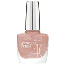 Maybelline New York Make-Up Express Finish Nagellack 405 Pearly Pastel/Ultra schnelltrocknender Farblack in zartem Altrosa, 1 x 10 ml