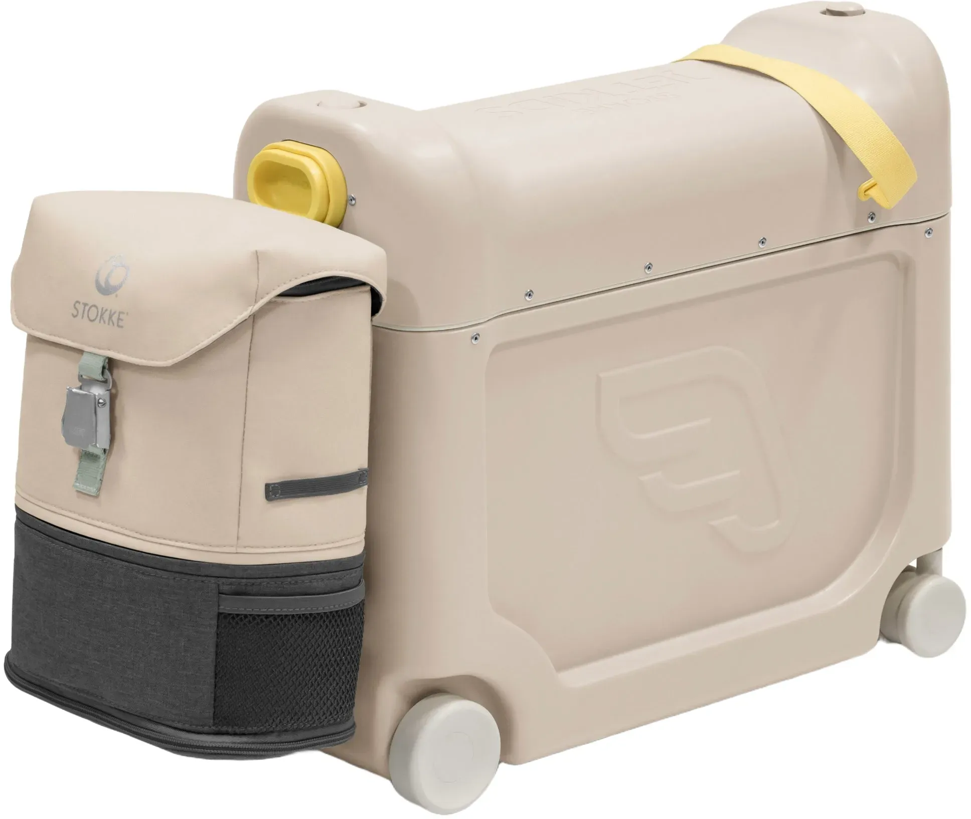 Stokke® JetKidsTM Reiseset BedBox 46 cm Set 2 tlg. - 4-Rollen-Kabinentrolley (moonglow white)