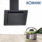 Bomann DU 7603 G kopffreie Vertikal-Haube /60 cm/LED-Ambiente/Touch Control/Umluft- oder Abluftbetrieb - Schwarz