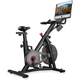 YESOUL G1M Plus Heimtrainer Fitnessbike & Leiser Magnetwiderstand, Bequeme Sitzpolsterung, Fitnessfahrrad mit 21,5" FHD-Bildschirm, - Schwarz