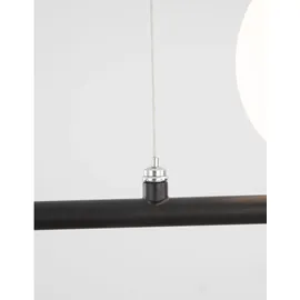 Nova Luce Impero 4-flg. G9 60 cm schwarz, weiß
