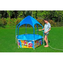 BESTWAY Kinderschwimmbecken, Mehrfarbig, Metall, Kunststoff, 51 cm, Freizeit, Pools und Wasserspaß, Planschbecken