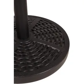 deluke Sonnenschirmständer FOLR 15kg Kunststoff Schwarz 32,2x45,5x45,5cm Sonnenschirmhalter Ständer für Sonnenschirme