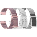 TumpCez Nylon Uhrenarmbänder,16mm 18mm 20mm 22mm Schnellverschluss Armband Fabric Aatmungsaktive Gewebte Verstellbare Ersatzband Sport Ersatzarmband für Herren Damen(3 Stück)