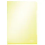 Esselte 100x Leitz 4153-00-15 Sichthülle Super Premium A4, PVC, dokumentenecht, gelb,