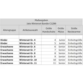 Jako Mütze + Schal + Handschuhe Winter Set C1299-08 7 - 7