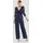Swing Jumpsuit mit Bindegürtel, Marine, 42