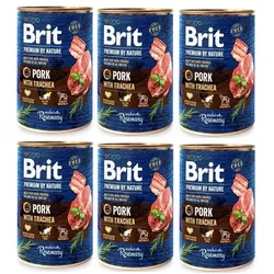 Brit Premium by Nature Pork mit Luftröhre 6x400g