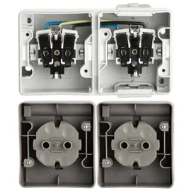 Siemens Schuko-Steckdose 2-fach Grau