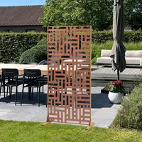 Casa.pro Casa.Pro, Trennwand Bernalda 180x90 cm Stahl Edelrost