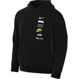 Nike Herren Club+ Bb Po Hoodie Mlogo T-Shirt, Schwarz, L