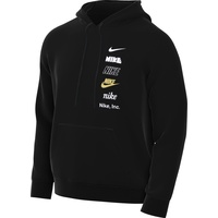 Nike Herren Club+ Bb Po Hoodie Mlogo T-Shirt, Schwarz, L
