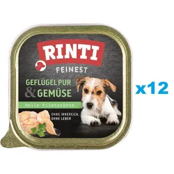 RINTI Feinest Poultry Pure&Vegetables Geflügel und Gemüse 12x150 g