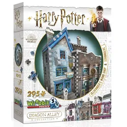 Wrebbit 3D Puzzle - Harry Potter - 3D-Puzzle Ollivander’s Zauberstab- und Schreibwarenladen, 295 Teile